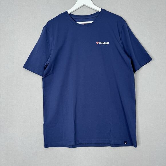 Birddogs Mens Top Extra Large Blue Short Sleeve T-Shirt Logo Golf Performance - Picture 1 of 8